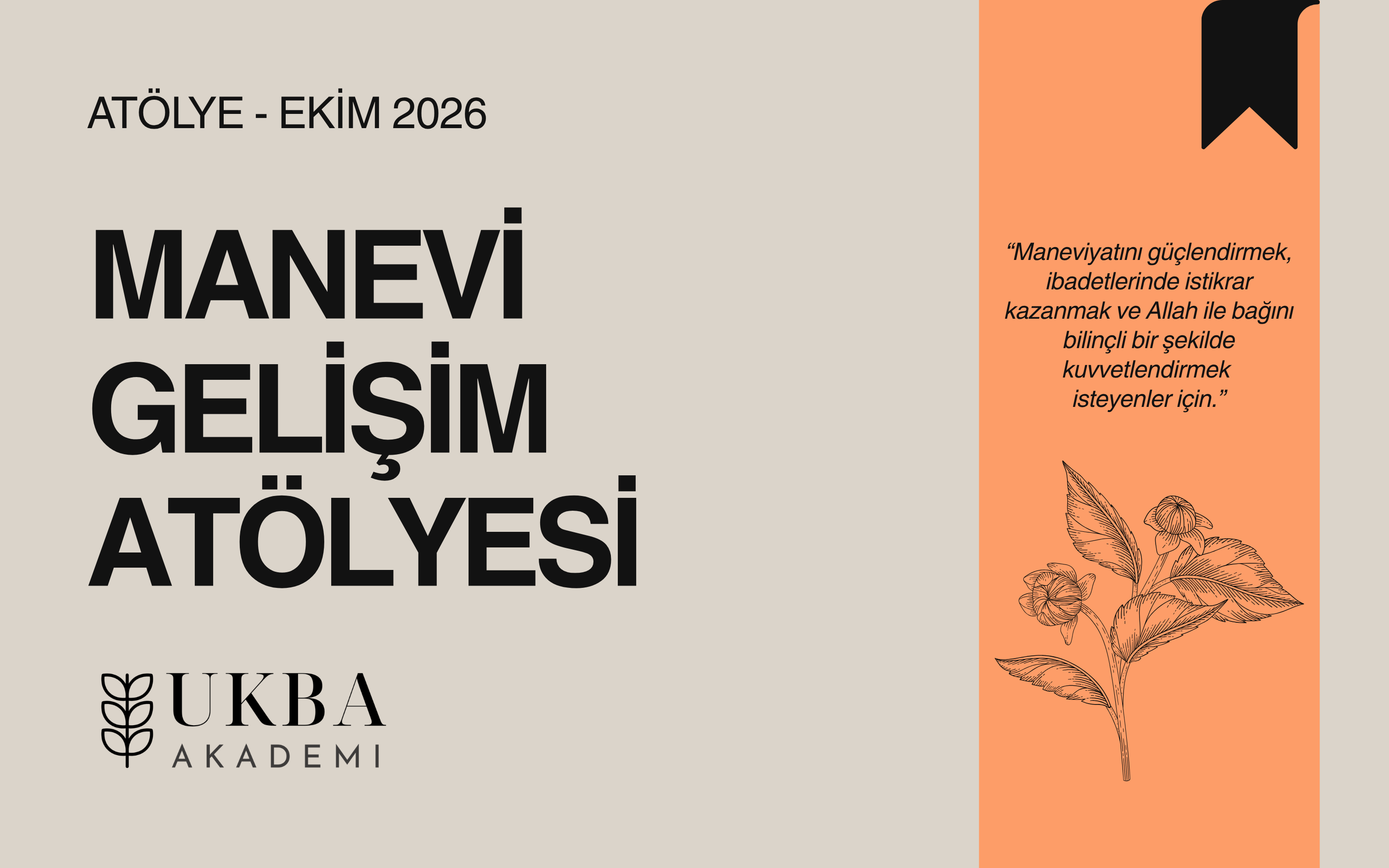 Manevi Gelişim Atölyesi - Ekim 2026